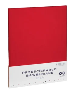 Prześcieradło SIMPLY – 2. Gatunek | OUTLET Czerwony