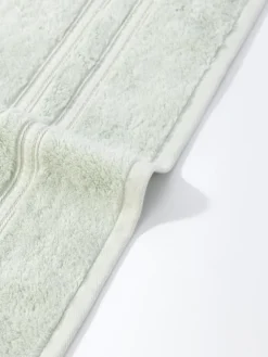 Ręcznik Bambusowy Harmony ze Srebrną Bordiurą 600g/m2 Szałwiowy