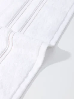Ręcznik Bambusowy Harmony ze Złotą Bordiurą 600g/m2 Biały
