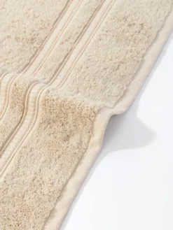 Ręcznik Bambusowy Harmony ze Złotą Bordiurą 600g/m2 Beżowy