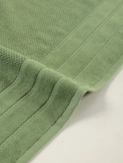 Ręcznik Bawełniany Loren z Aksamitną Bordiurą 550g/m2 Pistacjowy