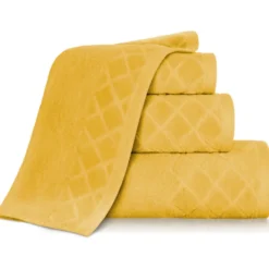 Ręcznik Bawełniany Welur 500g/2 SILKY Musztardowy