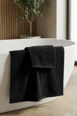 Ręcznik Hotelowy SPA II do Sauny Czarny