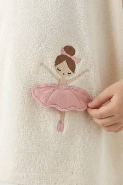 Ręcznik Ponczo dla Dzieci BALERINA Kremowy