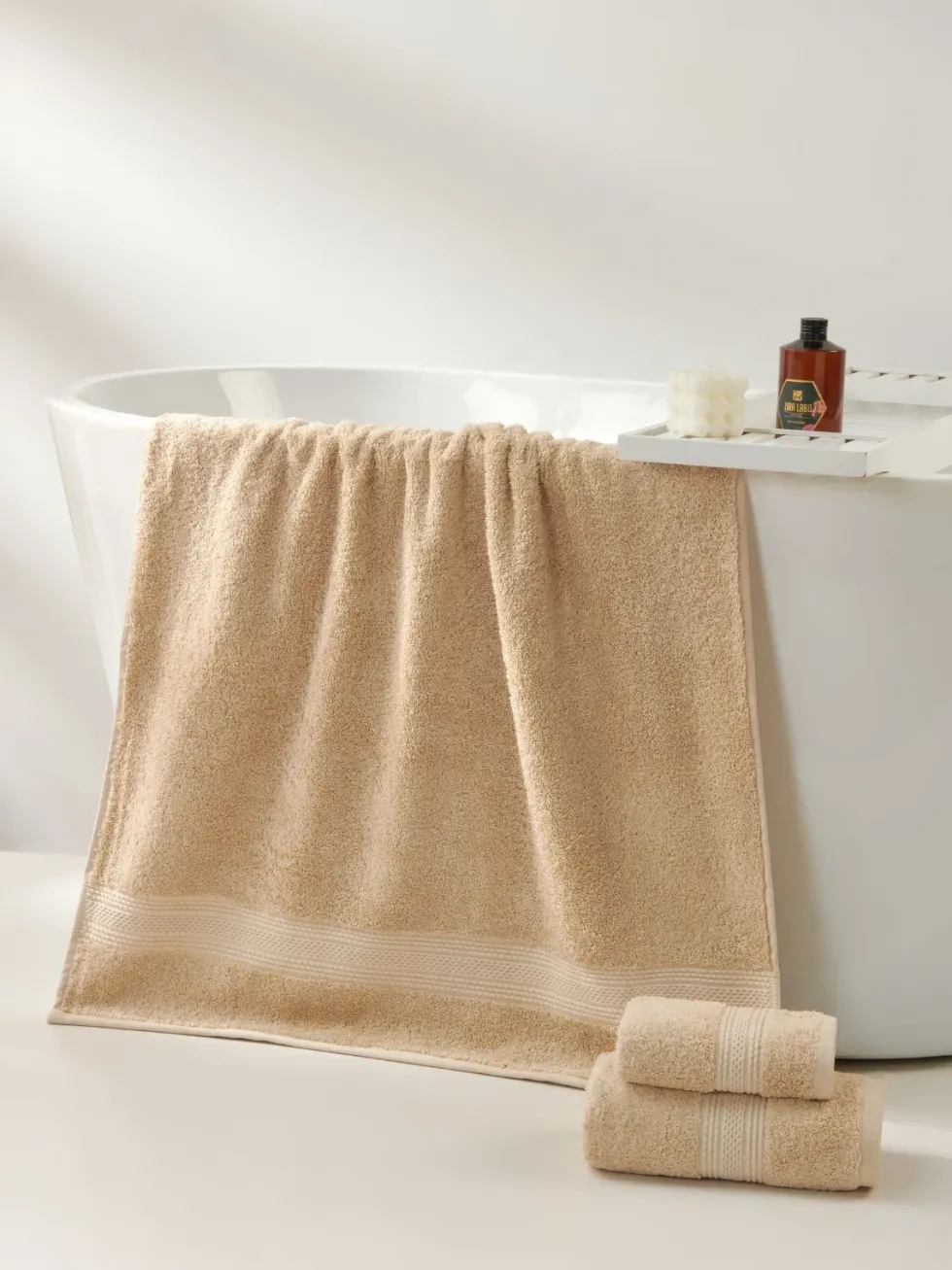 Ręcznik Premium z Bawełny Egipskiej 600 g/m2 EGIPCJAN Beżowy