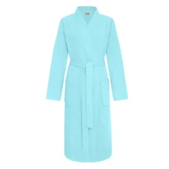 Szlafrok Bawełniany Kimono GOFER (gatunek kurczliwy) Miętowy