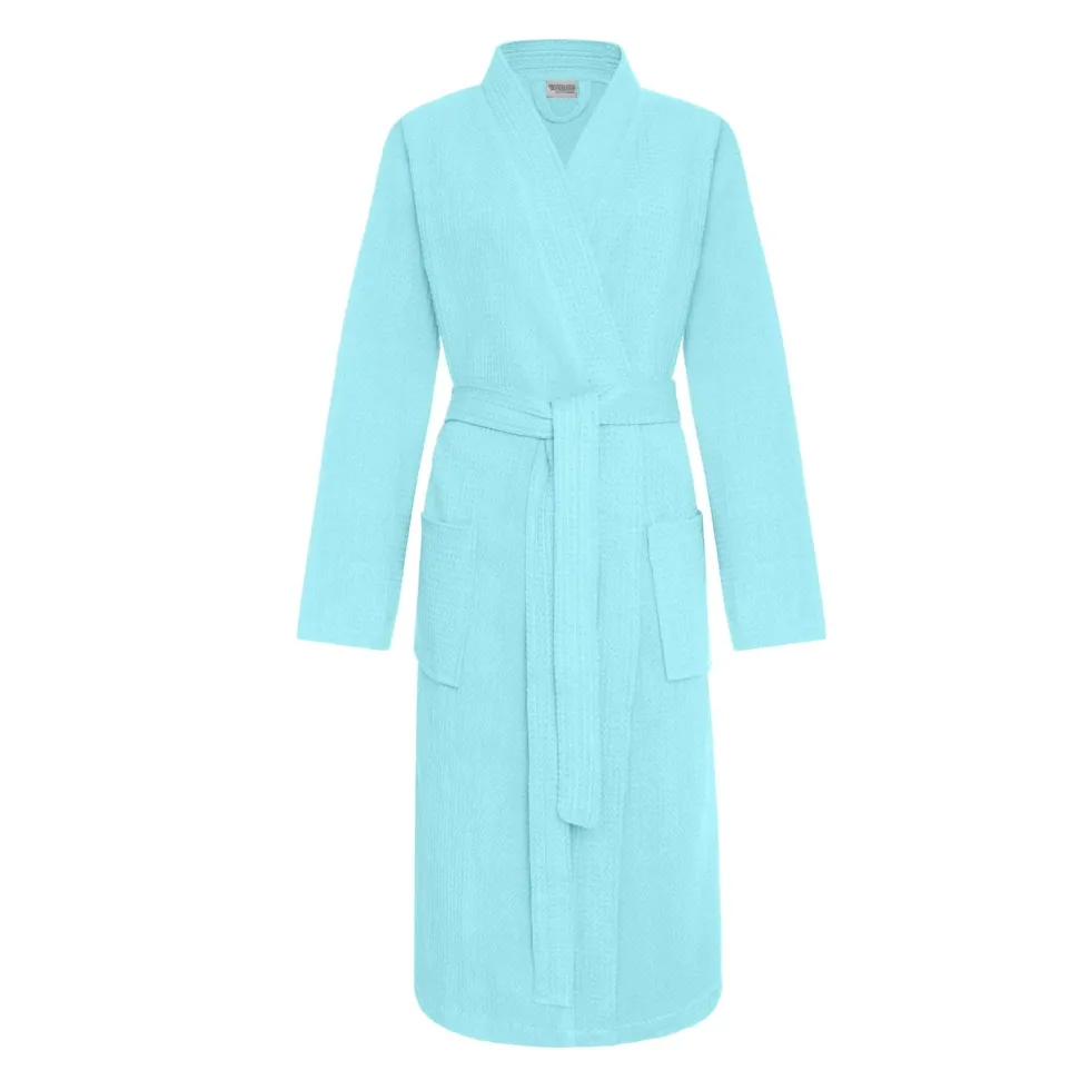 Szlafrok Bawełniany Kimono GOFER (gatunek kurczliwy) Miętowy
