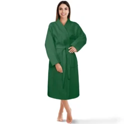 Szlafrok Bawełniany Kimono GOFER (gatunek kurczliwy) Butelkowy