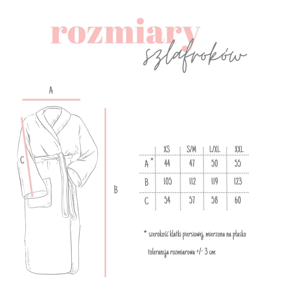 Szlafrok Bawełniany Kimono GOFER (gatunek kurczliwy) Grafitowo-Czarny