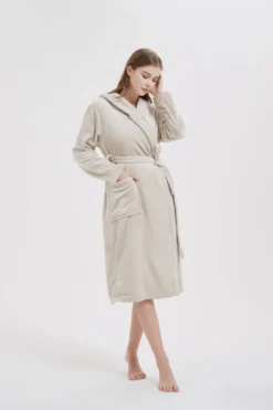 Szlafrok 2XL/3XL - OUTLET Beżowy