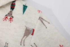 Szlafrok z Kapturem PAULO Świąteczny XMASS DEER
