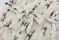 Szlafrok z Kapturem PAULO Świąteczny XMASS DEER