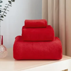 Szybkoschnący Ręcznik z Mikrofibry ACTIVE Czerwony