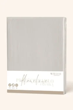 Taupe Prześcieradło Flanelowe Z Gumką + 30 cm