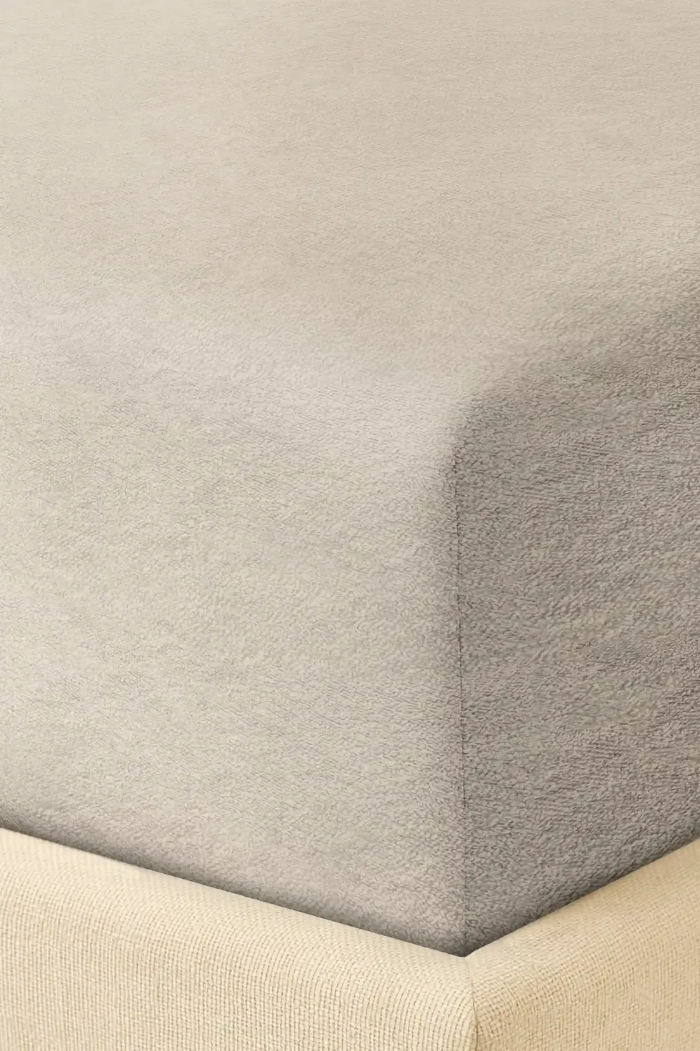 Taupe Prześcieradło Frotte Z Gumką + 30 cm