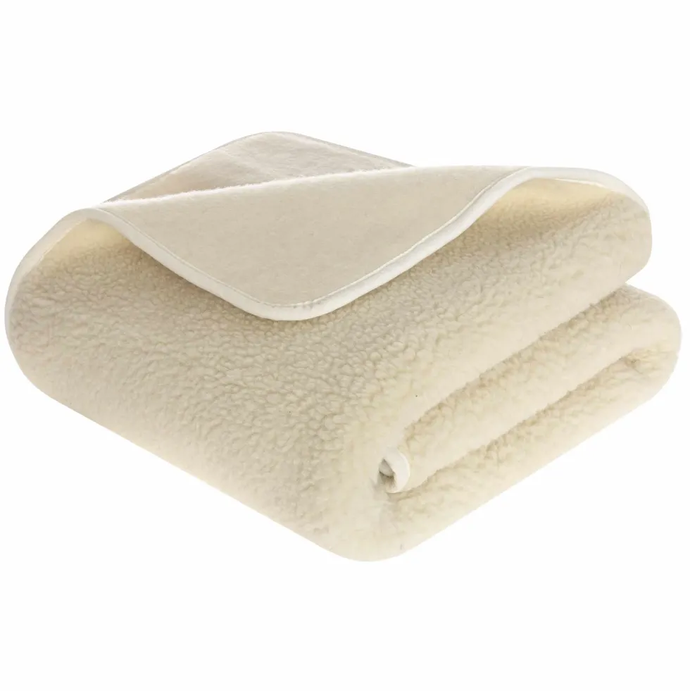 Wełniany Koc MERINO Ecru