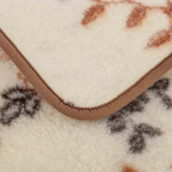 Wełniany Koc MERINO KWIATY