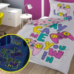 Świecąca Pościel Bawełniana GAME PADY 3585B