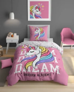 Świecąca Pościel Bawełniana UNICORN 4235A