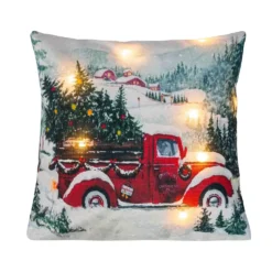 Świecąca Świąteczna Poszewka Christmas Car LED