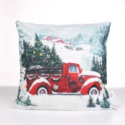 Świecąca Świąteczna Poszewka Christmas Car LED