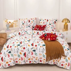 Świąteczna Pościel MIŚ Z Mikrofibry Cozy WHITE CHRISTMAS