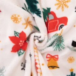 Świąteczna Pościel MIŚ Z Mikrofibry Cozy WHITE CHRISTMAS