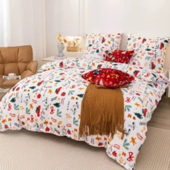 Świąteczna Pościel MIŚ Z Mikrofibry Cozy WHITE CHRISTMAS
