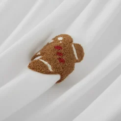 świąteczna pościel w pierniczki ciasteczka CUTY GINGERBREAD Biały