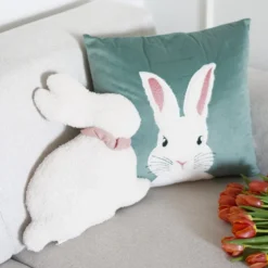 Świąteczna Poszewka BUNNY Szałwiowy