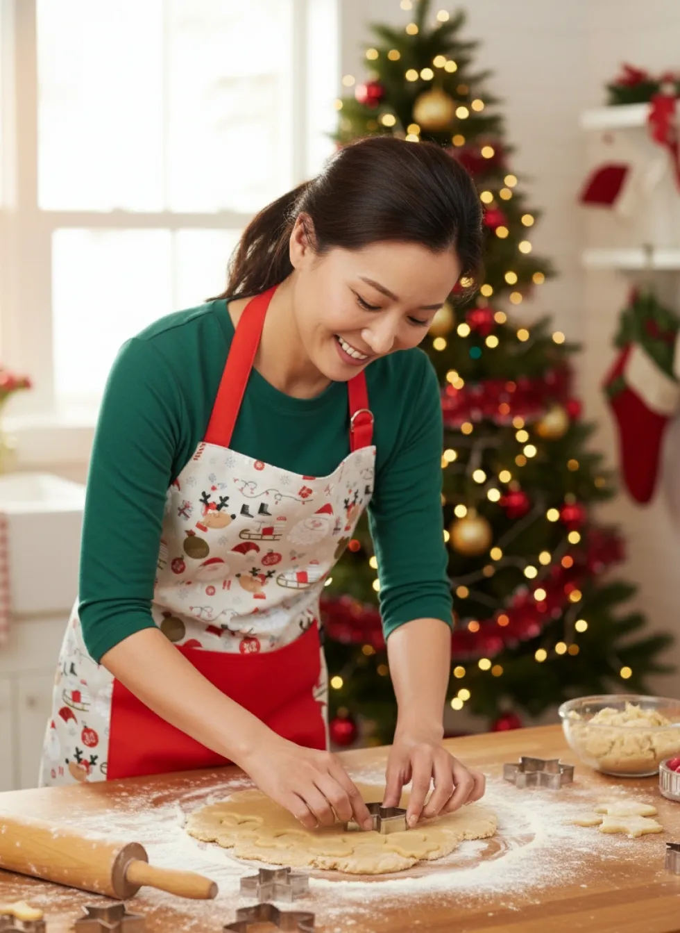 Świąteczny Fartuch Kuchenny SANTA