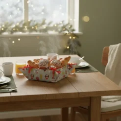 Świąteczny Koszyk Na Pieczywo MIŚ
