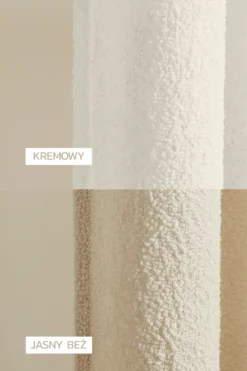 Zasłona Dekoracyjna DREAMY Boucle Kremowa