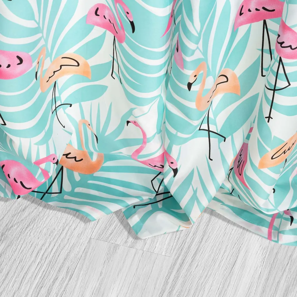 Zasłona Dekoracyjna na Przelotkach FLAMINGOVE Miętowa