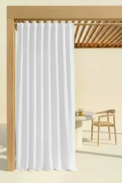 Zasłona Tarasowa Wodoodporna na Taśmie 140x250 GAIA Biały