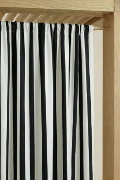Zasłona Tarasowa Wodoodporna Na Taśmie STRIPES Grafitowy