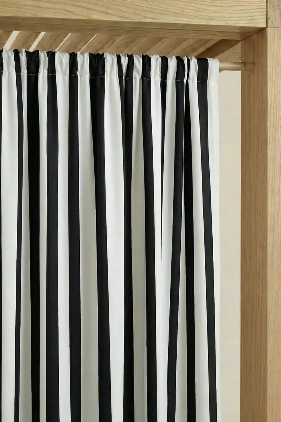 Zasłona Tarasowa Wodoodporna Na Taśmie STRIPES Grafitowy