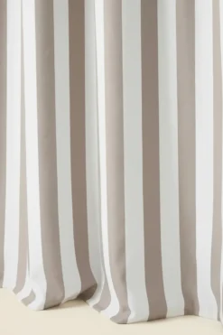 Zasłona Tarasowa Wodoodporna Na Przelotkach STRIPES Beżowy