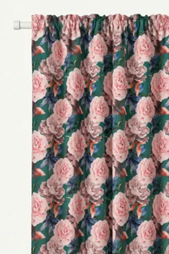 Zasłona Welurowa Dekoracyjna ROSE Dark