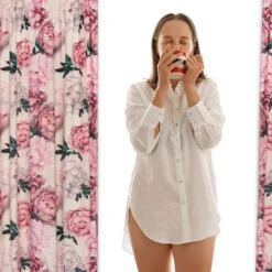 Zasłona Welurowa na Taśmie Dekoracyjna PEONY Light