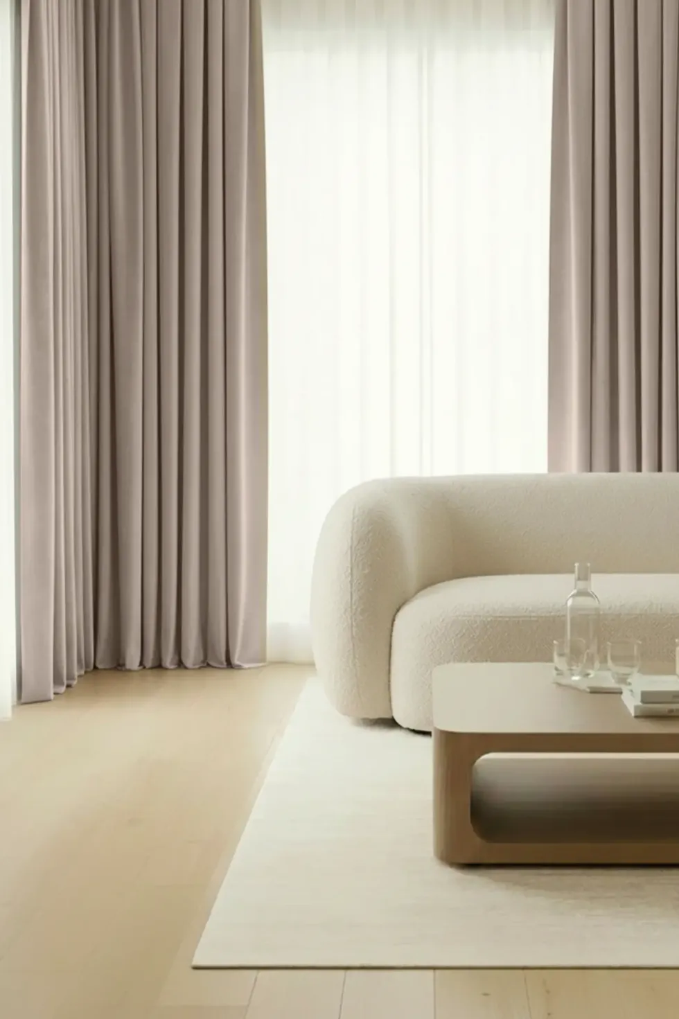 Zasłona Welurowa Velvet Soft Beżowy