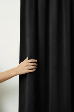 Zasłona Welurowa Velvet Soft Czarny