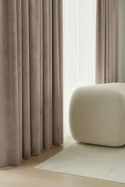 Zasłona Welurowa Velvet Soft Ciemny Beżowy