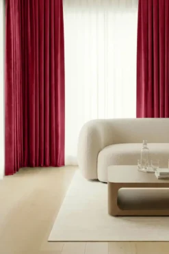 Zasłona Welurowa Velvet Soft Czerwony
