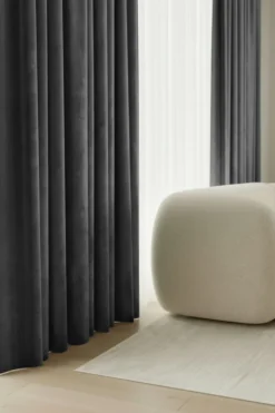Zasłona Welurowa Velvet Soft Grafitowy